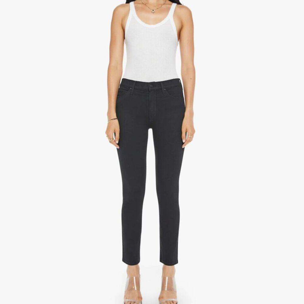 Mother the Mid Rise Dazzler Ankle Jean in Not Guilty